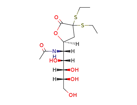 5-Acetamino-3,5-didesoxy-D-glycero-D-galakto-2-keto-nononsaeure-γ-lacton-diethylmercaptal