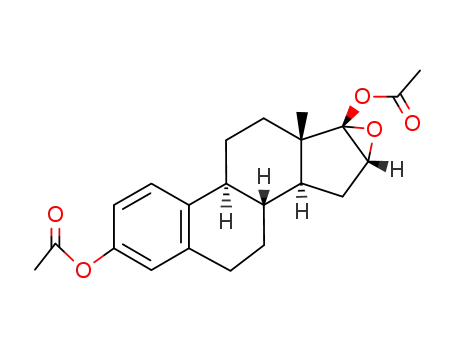 Molecular Structure of 69744-63-4 (16α,17α-Epoxy-1,3,5(10)-estratriene-3,17β-diol diacetate)