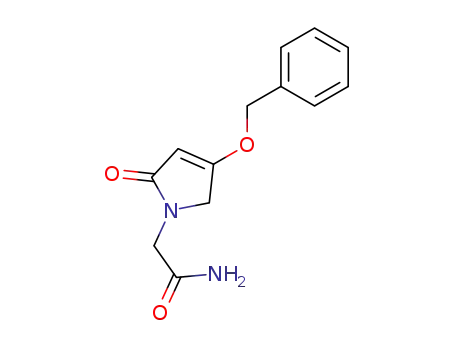 Molecular Structure of 113896-94-9 (1H-Pyrrole-1-acetamide, 2,5-dihydro-2-oxo-4-(phenylmethoxy)-)