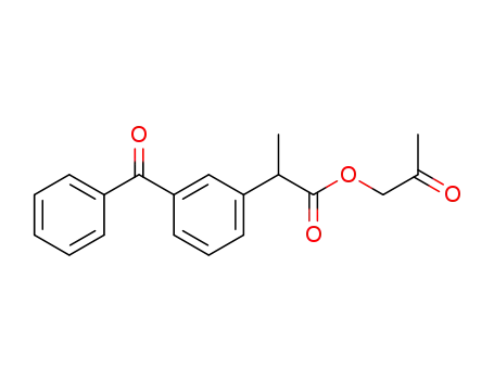 Benzeneacetic acid, 3-benzoyl-a-methyl-, 2-oxopropyl ester