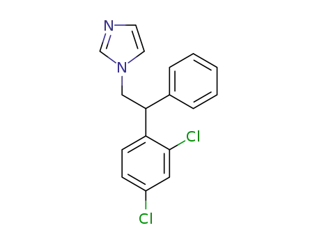 Molecular Structure of 61023-62-9 (1H-Imidazole, 1-[2-(2,4-dichlorophenyl)-2-phenylethyl]-)