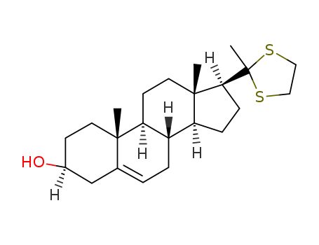 Pregn-5-en-20-one,3-hydroxy-, cyclic 1,2-ethanediyl dithioacetal, (3b)- (9CI) cas  2722-98-7