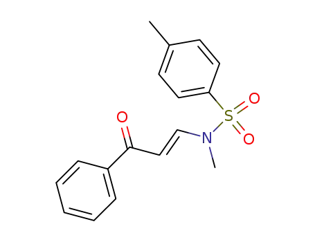 (E)-N,4-dimethyl-N-(3-oxo-3-phenylprop-1-en-1-yl)benzenesulfonamide