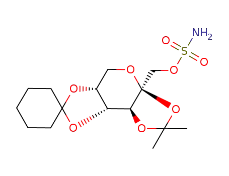 4,5-O-cyclohexylidene-2,3-O-(1-methyl-ethylidene)-β-D-fructopyranose sulfamate