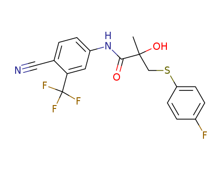 N-[4-Cyano-3-(trifluoromethyl)phenyl]-3-[(4-fluorophenyl)thio]-2-hydroxy-2-methylpropionamide(90356-78-8)