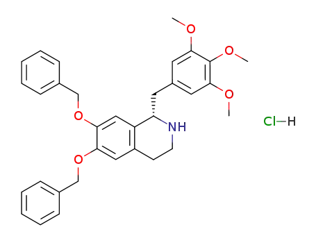 (S)-6,7-Bis(benzyloxy)-1-<(3,4,5-trimethoxyphenyl)methyl>-1,2,3,4-tetrahydroisoquinoline hydrochloride
