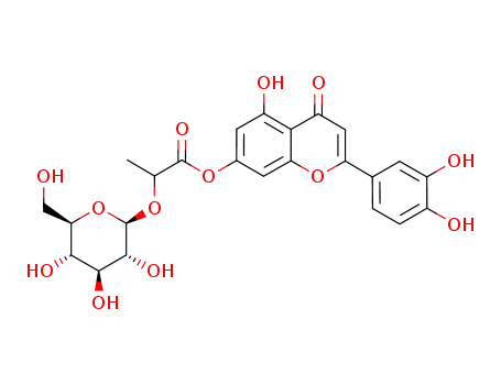 luteolin 7-O-<2-O-β-glucopyranosyl-lactate>