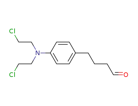 Molecular Structure of 64977-05-5 (4-{4-[bis(2-chloroethyl)amino]phenyl}butanal)