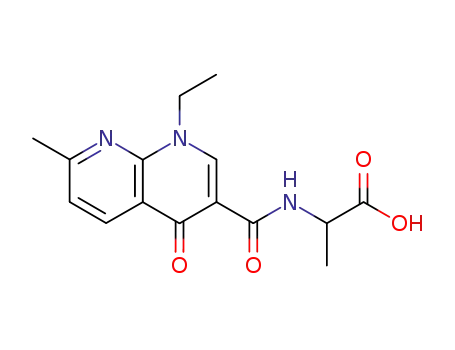 2-(1-ethyl-7-methyl-4-oxo-1,4-dihydro-1,8-naphthyridine-3-carboxamido)propanoate
