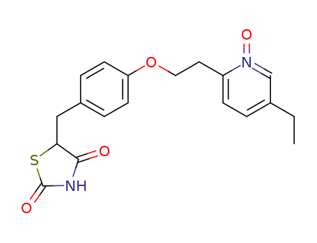 2,4-Thiazolidinedione,5-[[4-[2-(5-ethyl-1-oxido-2-pyridinyl)ethoxy]phenyl]methyl]-