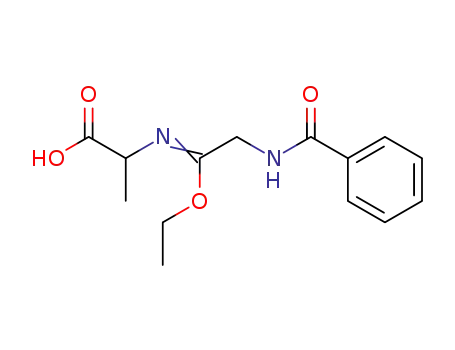 2-[2-Benzoylamino-1-ethoxy-eth-(Z)-ylideneamino]-propionic acid
