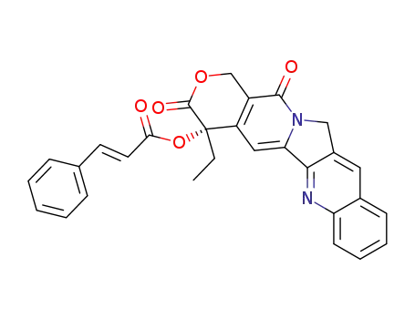 (E)-3-Phenyl-acrylic acid (S)-4-ethyl-3,13-dioxo-3,4,12,13-tetrahydro-1H-2-oxa-6,12a-diaza-dibenzo[b,h]fluoren-4-yl ester