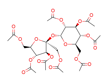 Molecular Structure of 126-14-7 (Sucrose octaacetate)