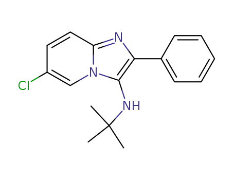 N-tert-butyl-6-chloro-2-phenylimidazo[1,2-a]pyridin-3-amine