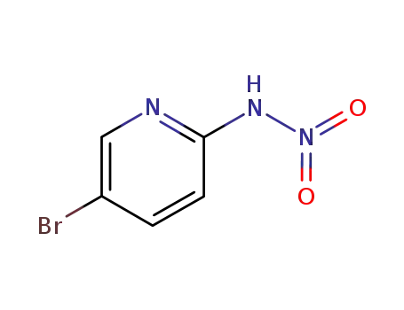 Molecular Structure of 33245-29-3 (5-broMo-N-nitropyridin-2-aMine)
