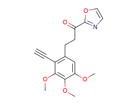 3-(2-ethynyl-3,4,5-trimethoxy-phenyl)-1-oxazol-2-yl-propan-1-one