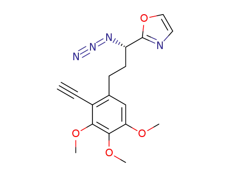 5-[(3S)-3-azido-3-(1,3-oxazol-2-yl)propyl]-4-ethynyl-1,2,3-trimethoxybenzene
