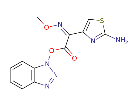 Molecular Structure of 71445-20-0 (1-[2-(Z)-Methoxyimino-2-(2-aminothiazol-4-yl)acetoxy]benzotrizole)