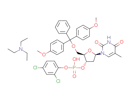 2,4-dichlorophenyl 5'-O-(4,4'-dimethoxytrityl)thymidin-3'-yl phosphate triethylammonium salt