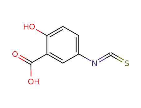 Molecular Structure of 116569-31-4 (Benzoic acid, 2-hydroxy-5-isothiocyanato- (9CI))