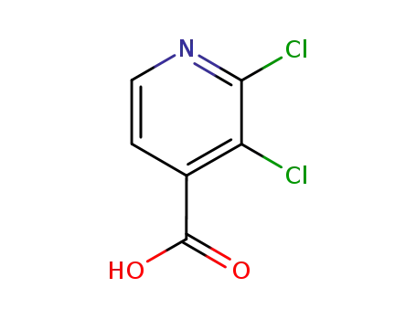 Molecular Structure of 184416-84-0 (2,3-Dichloropyridine-4-carboxylic acid)