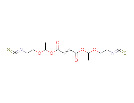 (Z)-But-2-enedioic acid bis-[1-(2-isothiocyanato-ethoxy)-ethyl] ester