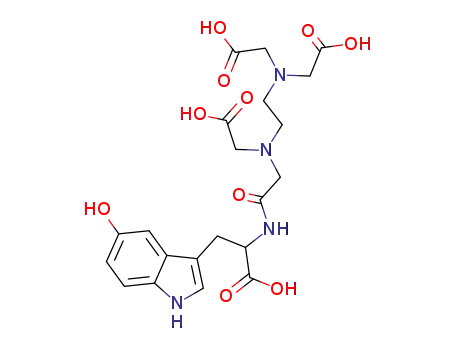 2-(2-{[2-(bis-carboxymethyl-amino)-ethyl]-carboxymethyl-amino}-acetylamino)-3-(5-hydroxy-1H-indol-3-yl)-propionic acid