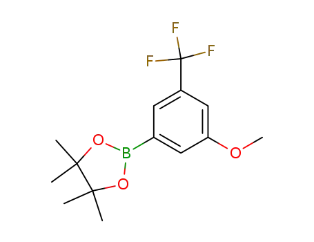 Molecular Structure of 479411-93-3 (2-(3-Methoxy-5-trifluoromethyl-phenyl)-4,4,5,5-tetramethyl-[1,3,2]dioxaborolane)