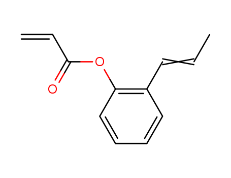 Molecular Structure of 151597-71-6 (2-Propenoic acid, 2-(1-propenyl)phenyl ester)