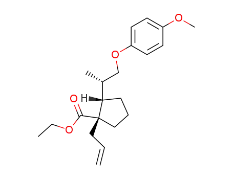 (1R,2S)-1-Allyl-2-[(S)-2-(4-methoxy-phenoxy)-1-methyl-ethyl]-cyclopentanecarboxylic acid ethyl ester