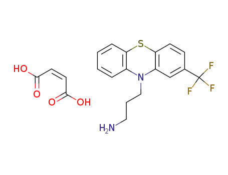 10-(3-aminopropyl)-2-trifluoromethyl-10H-phenothiazine maleate