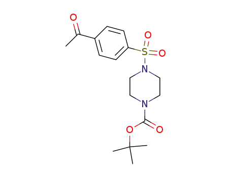 4-(4-acetyl-benzenesulfonyl)-piperazine-1-carboxylic acid tert-butyl ester