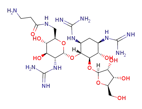 6'-N-β-alanine-1,3,3'-N-guanidinoribostamycin