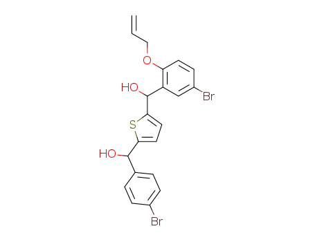 2-[(4-bromophenyl)hydroxymethyl]-5-[(2-allyloxy-5-bromophenyl)hydroxymethyl]thiophene