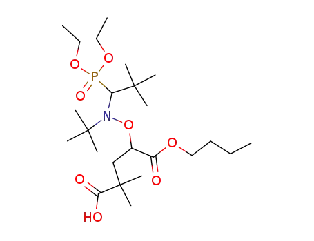 2,2-dimethyl-4-[N-tert-butyl-N-(1-diethoxyphosphoryl-2,2-dimethylpropyl)aminoxy]-4-n-butoxycarbonylbutanoic acid
