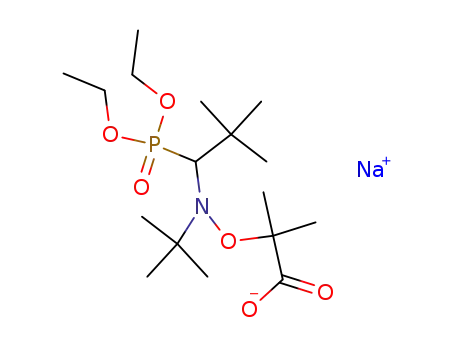2-methyl-2-[N-(diethoxyphosphoryl-2,2-dimethylpropyl)aminoxy]propionic acid, sodium salt
