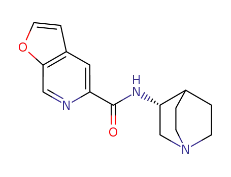 Molecular Structure of 478149-53-0 (N-(3R)-1-Azabicyclo[2.2.2]oct-3-yl-furo[2,3-
c]pyridine- 5-carboxamide
hydrochloride                                               PHA 543613
hydrochloride)
