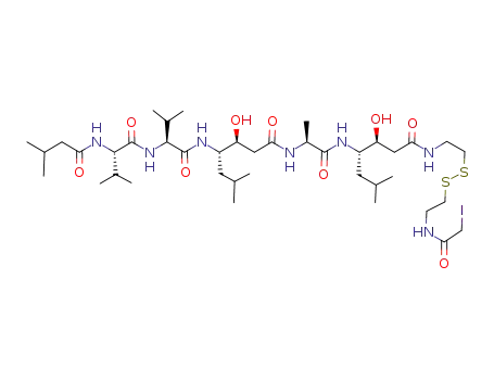 N-(iodoacetyl)-N'-(pepstatinyl)cystamine