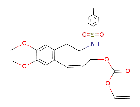 ethenyl (Z)-3-{4,5-dimethoxy-2-[2-(4-methylbenzenesulfonylamino)ethyl]phenyl}prop-2-enyl carbonate