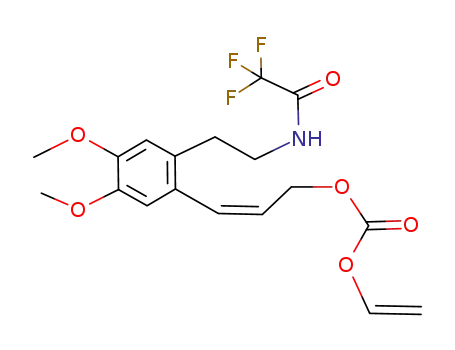 ethenyl (Z)-3-{4,5-dimethoxy-2-[2-(trifluoroacetylamino)ethyl]phenyl}prop-2-enyl carbonate