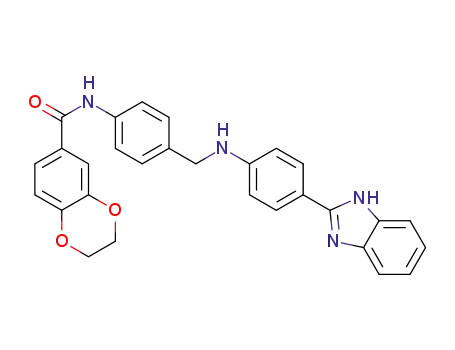 2,3-dihydro-benzo[1,4]dioxine-6-carboxylic acid (4-{[4-(1H-benzoimidazol-2-yl)-phenylamino]-methyl}-phenyl)-amide