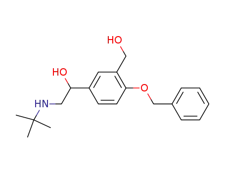Molecular Structure of 56796-66-8 (4-(benzyloxy)-alpha-[[tert-butylamino]methyl]-m-xylene-alpha,alpha'-diol)
