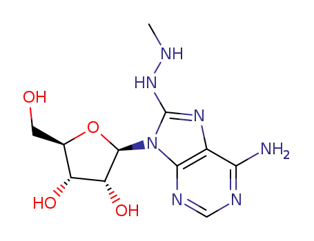 2-[6-amino-8-(N'-methyl-hydrazino)-purin-9-yl]-5-hydroxymethyl-tetrahydro-furan-3,4-diol