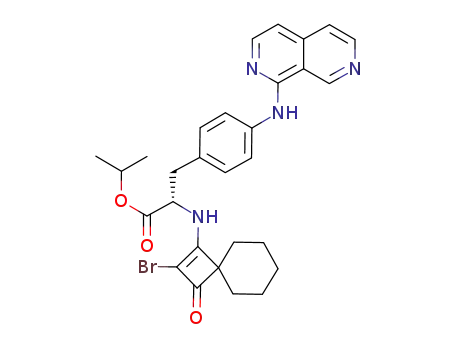 isopropyl (2S)-2-(2-bromo-3-oxospiro[3,5]non-1-en-1-ylamino)-3-[4-([2,7]naphthyridin-1-ylamino)phenyl]propanoate