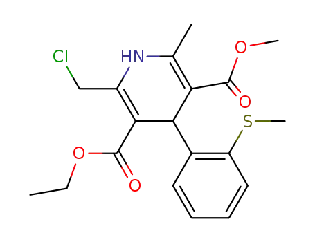 2-chloromethyl-3-ethoxycarbonyl-4-(o-methylthiophenyl)-5-methoxycarbonyl-6-methyl-1.4-dihydro pyridine