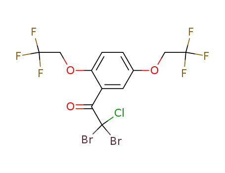 2,5-bis(2,2,2-trifluoroethoxy)-α,α-dibromo-α-chloroacetophenone