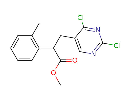 3-(2,4-Dichloro-pyrimidin-5-yl)-2-O-tolyl-propionic acid methyl ester