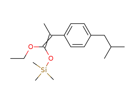 β-ethoxy-4-isobutyl-α-methyl-β-(trimethylsiloxy)-styrene