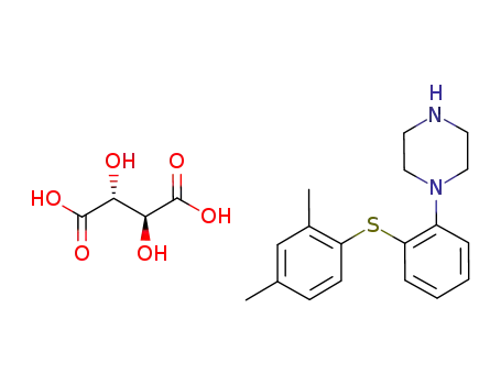 1-[2-(2,4-dimethylphenylsulfanyl)-phenyl]piperazine meso-tartrate