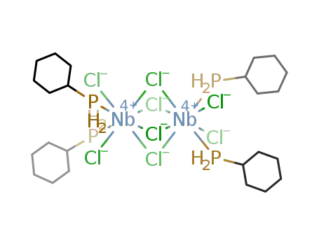 octachlorotetrakis(cyclohexylphosphine)diniobium(IV)